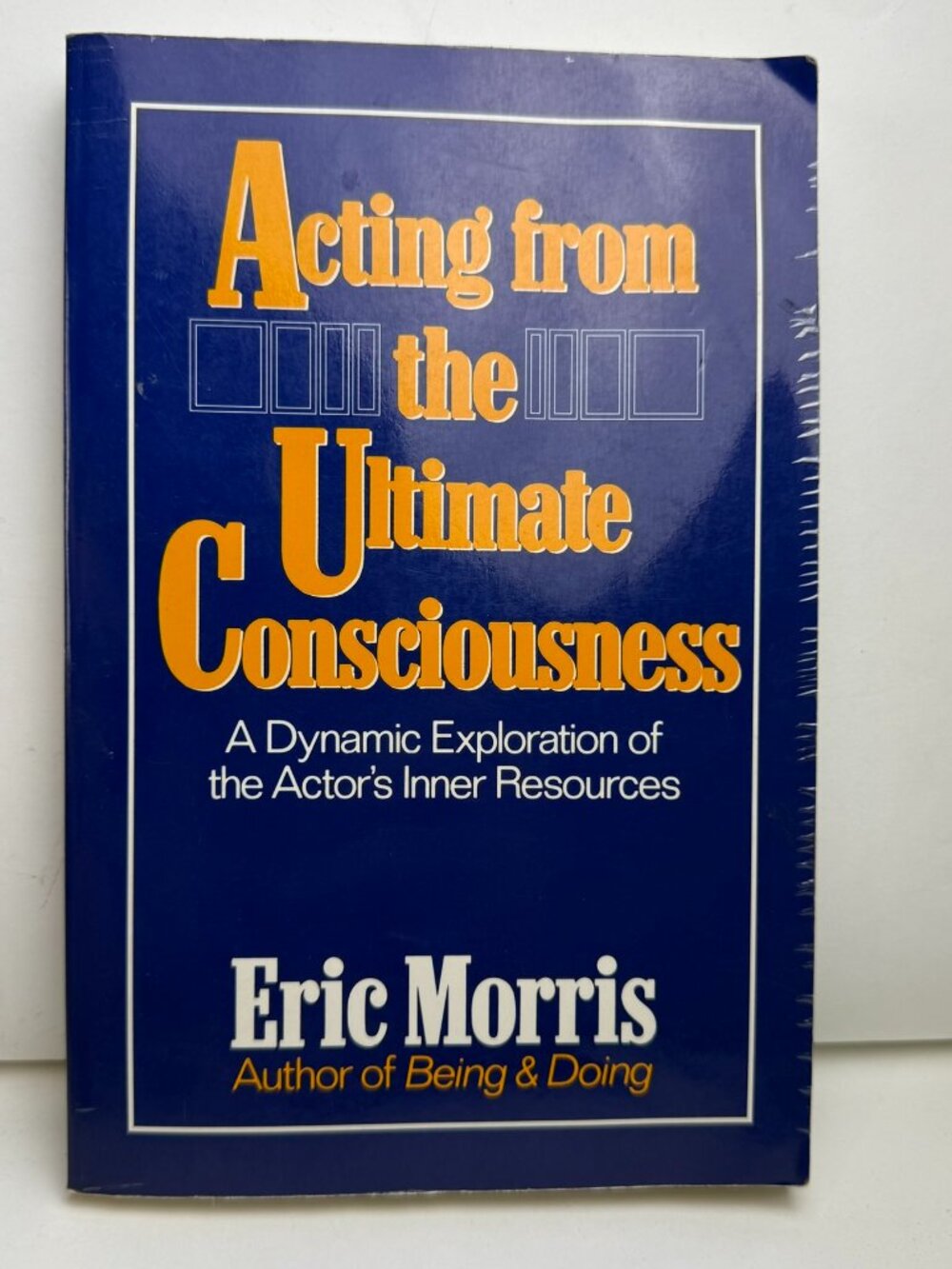 Acting From The Ultimate Consciousness Eric Morris Paperback Book 0962970913